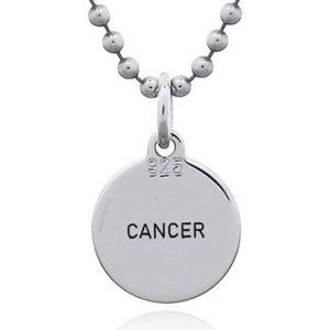 Jeanex double sided zodiac pendant - CANCER